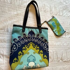 Small Canvas Tote with pouch